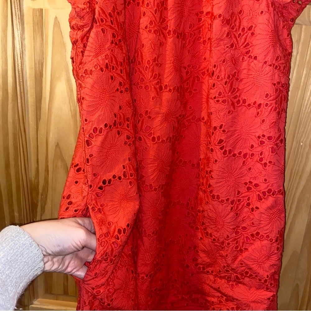 Women’s Hatley Kaia Eyelet Dress Medium Rouge Red - Picture 11 of 11